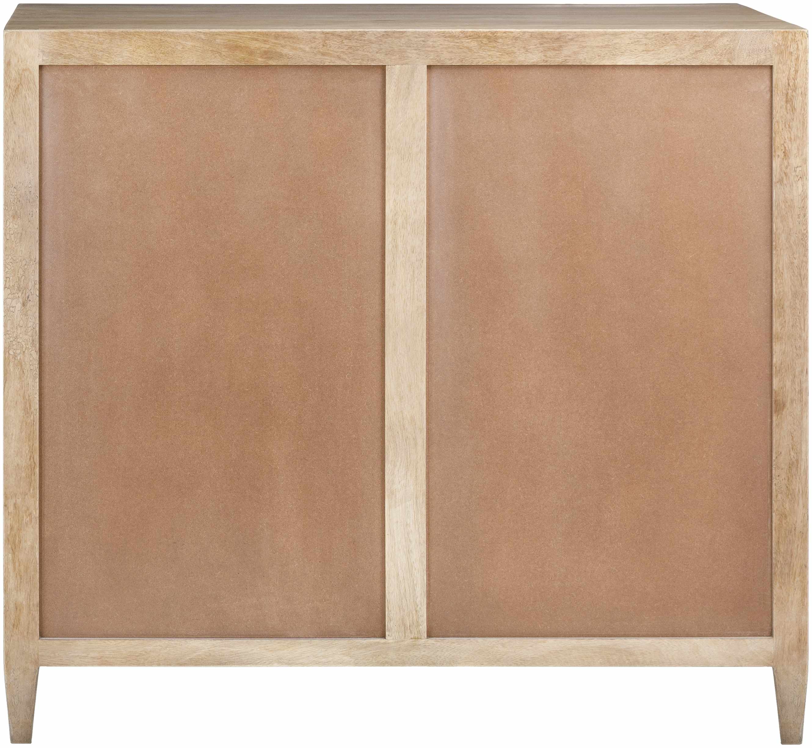 Luxurious Modern Wood & Rattan Cabinet