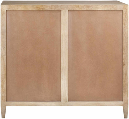 Luxurious Modern Wood & Rattan Cabinet