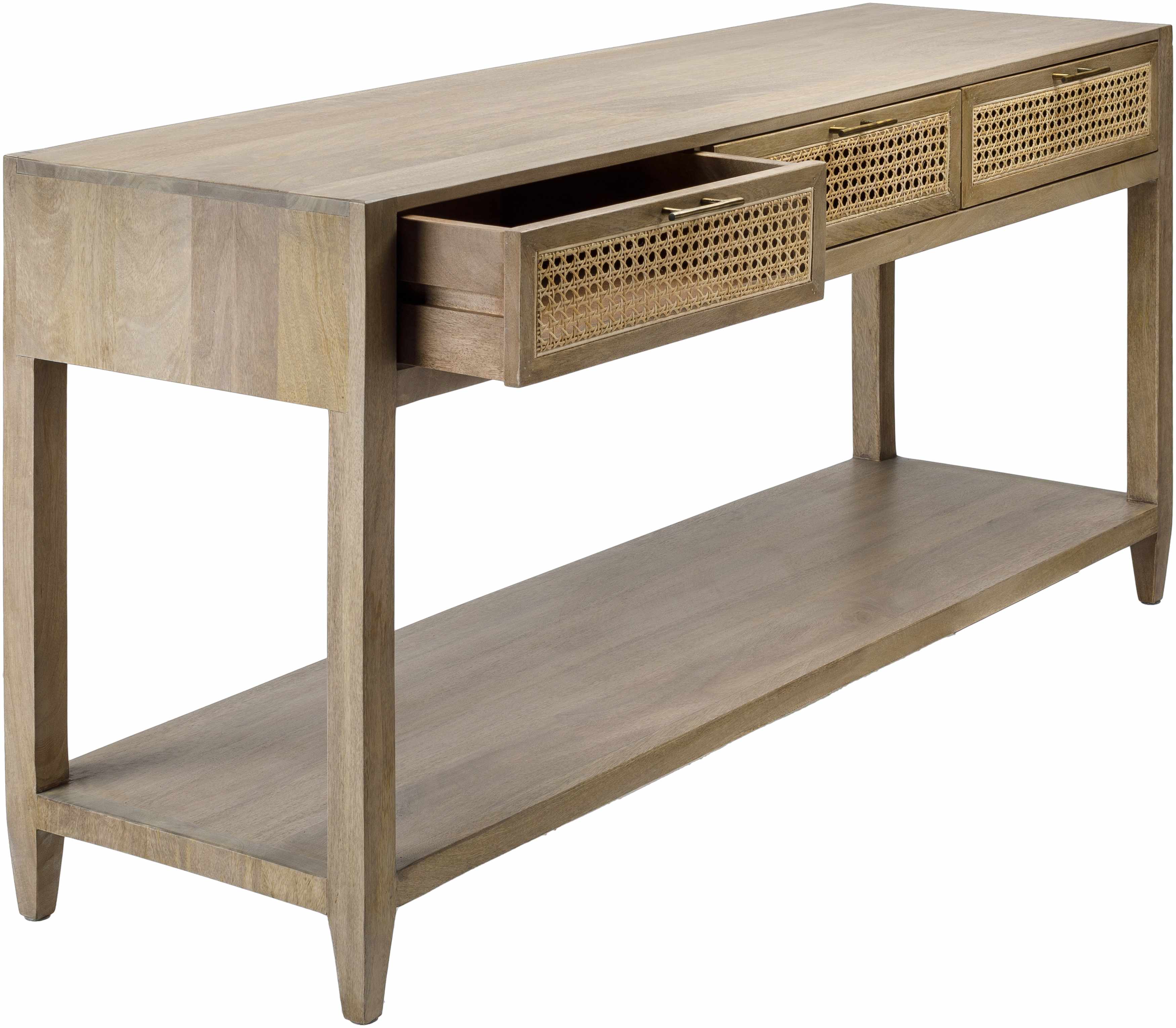 Lucca Modern Bohemian Wood Console Table