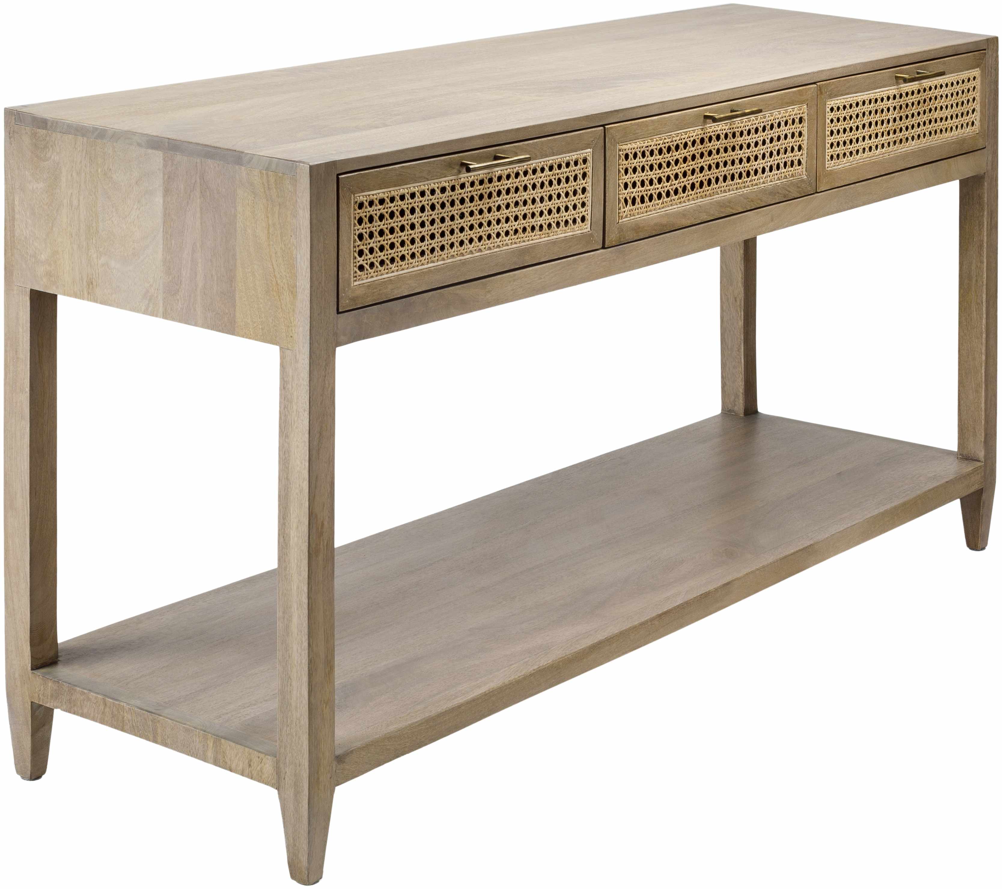 Lucca Modern Bohemian Wood Console Table