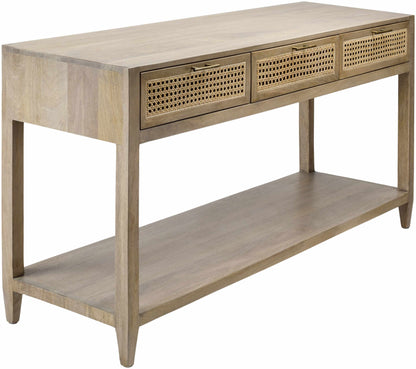 Lucca Modern Bohemian Wood Console Table
