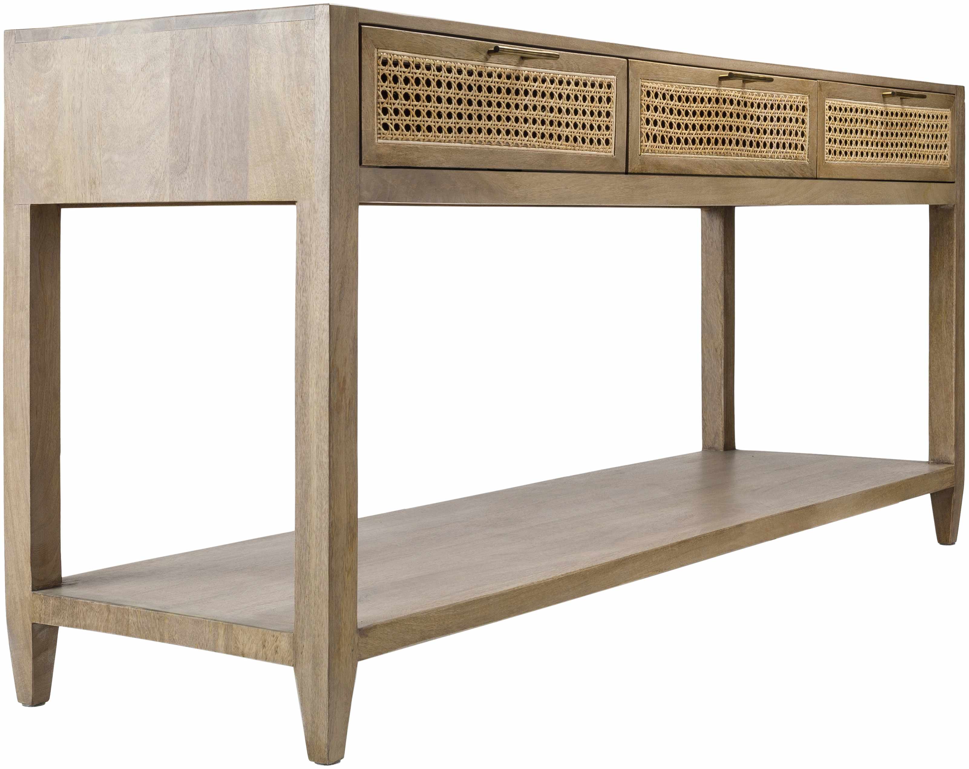 Lucca Modern Bohemian Wood Console Table