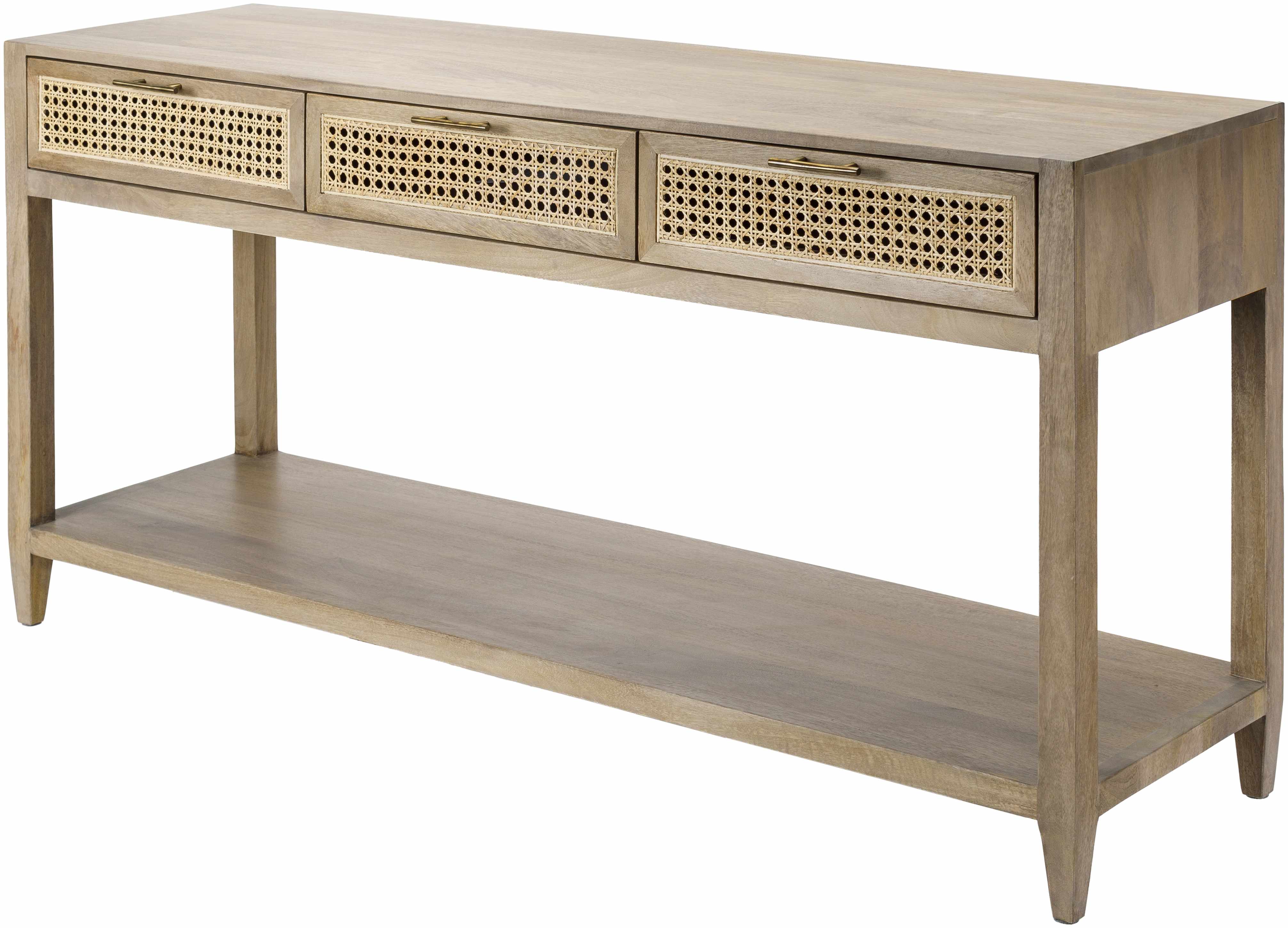 Lucca Modern Bohemian Wood Console Table