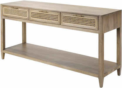 Lucca Modern Bohemian Wood Console Table