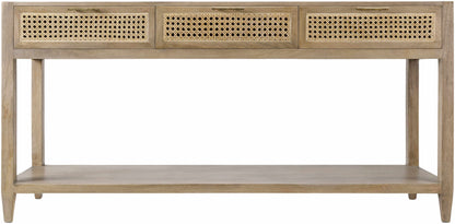Lucca Modern Bohemian Wood Console Table