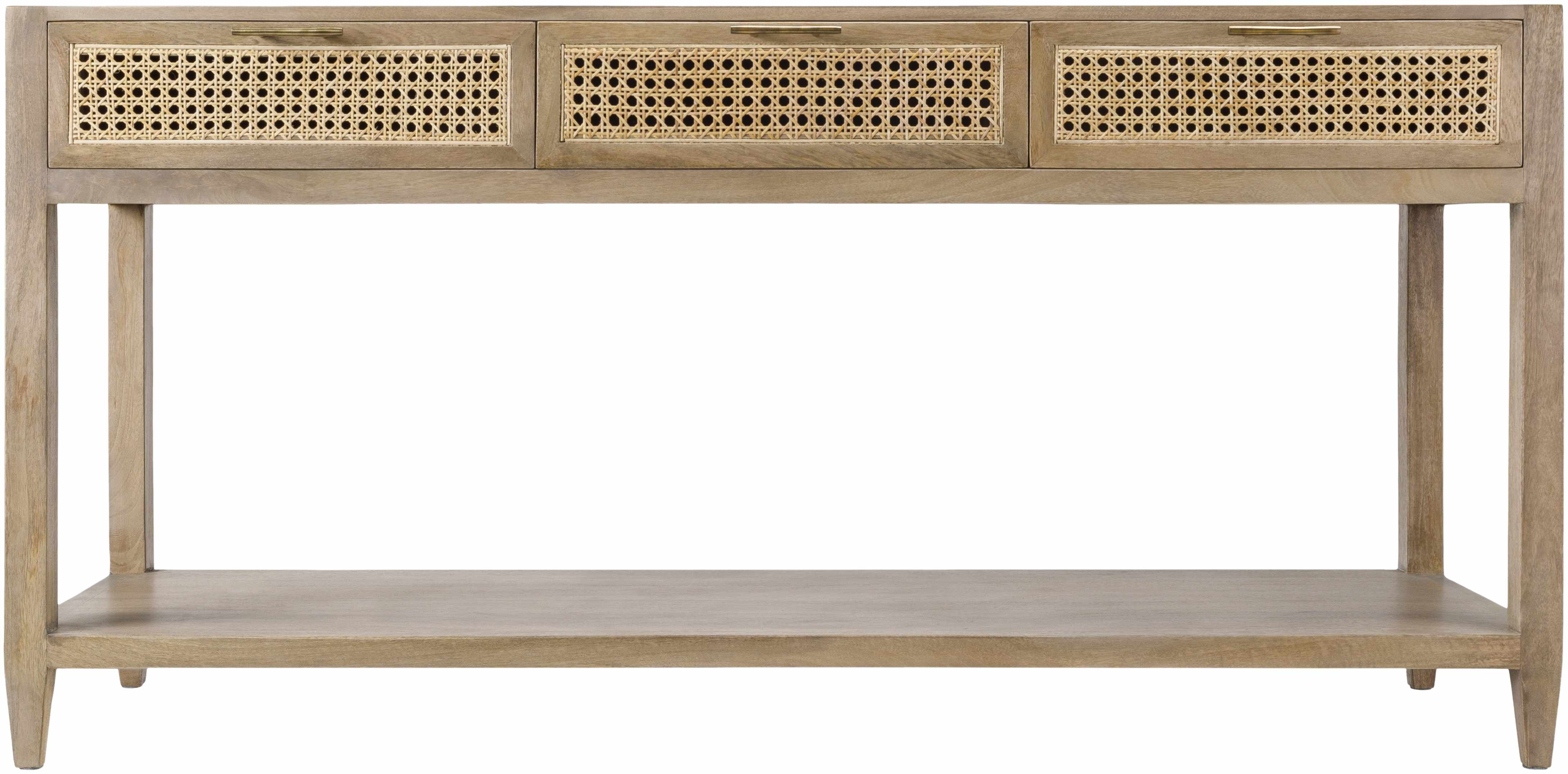 Lucca Modern Bohemian Wood Console Table