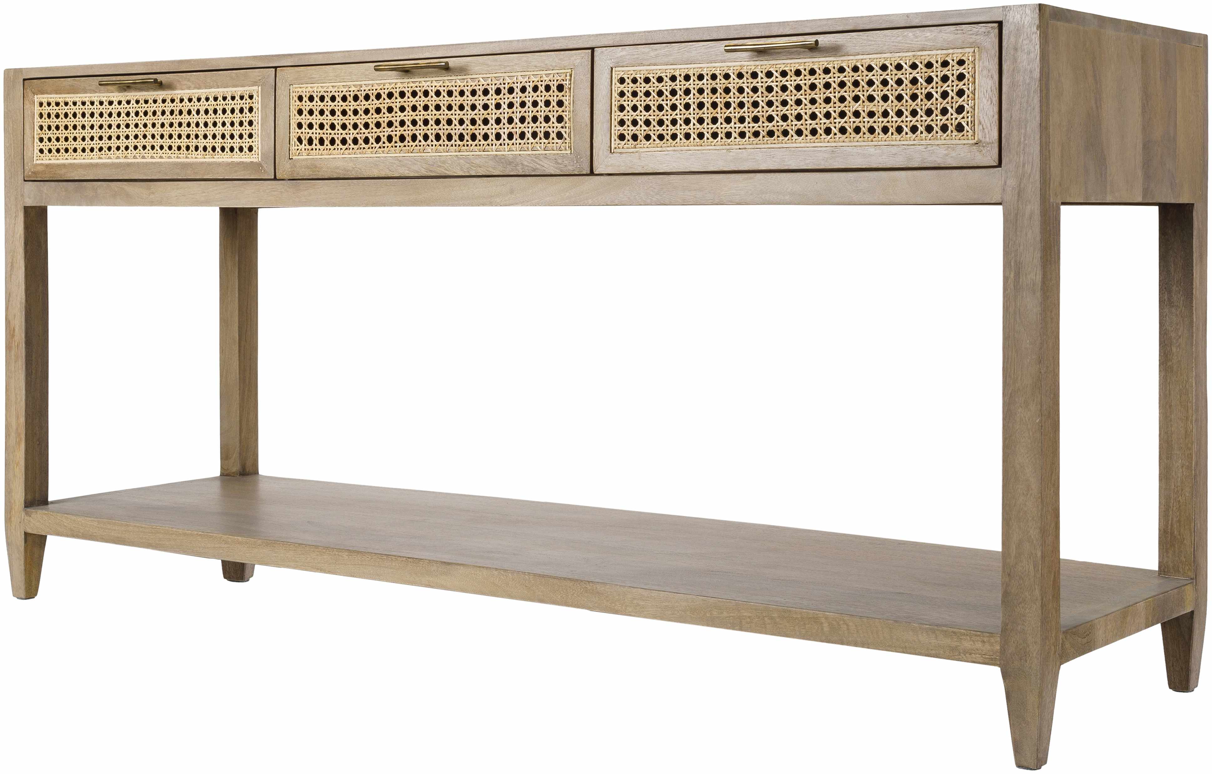 Lucca Modern Bohemian Wood Console Table