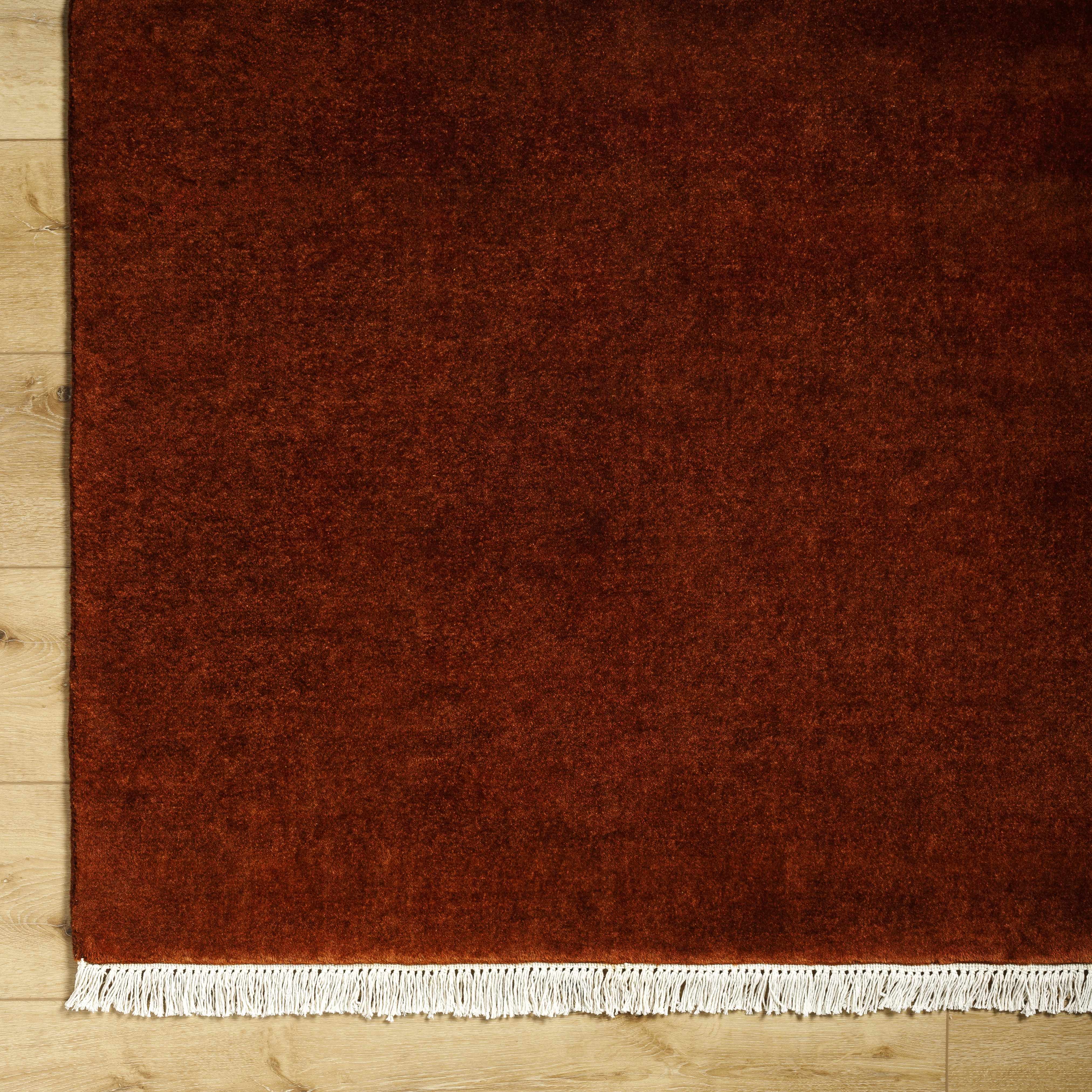 Sophisticated Solid Hand Loomed Wool Area Rug