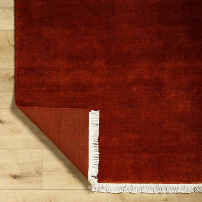 Solid Hand-Loomed Wool Area Rug