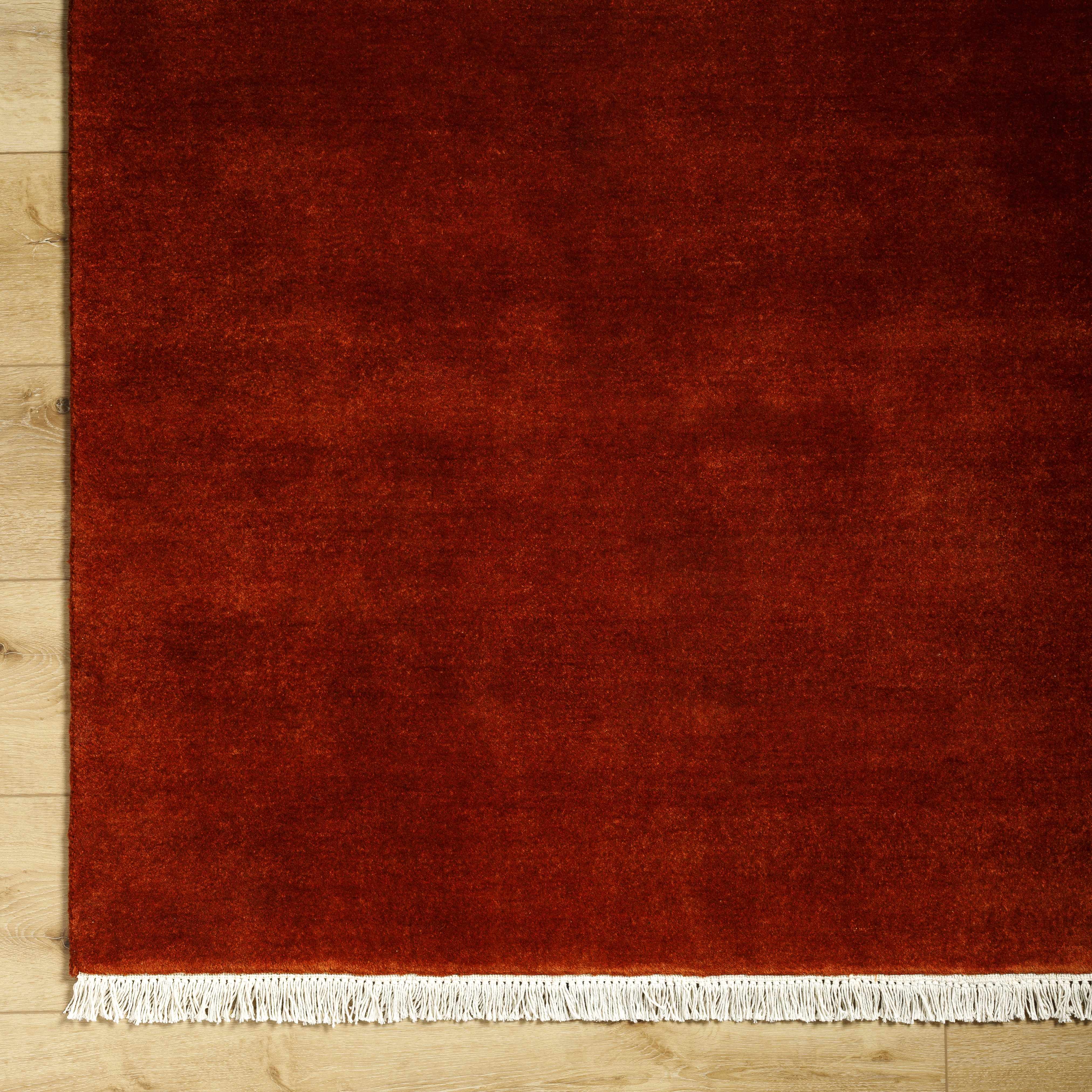 Solid Hand-Loomed Wool Area Rug