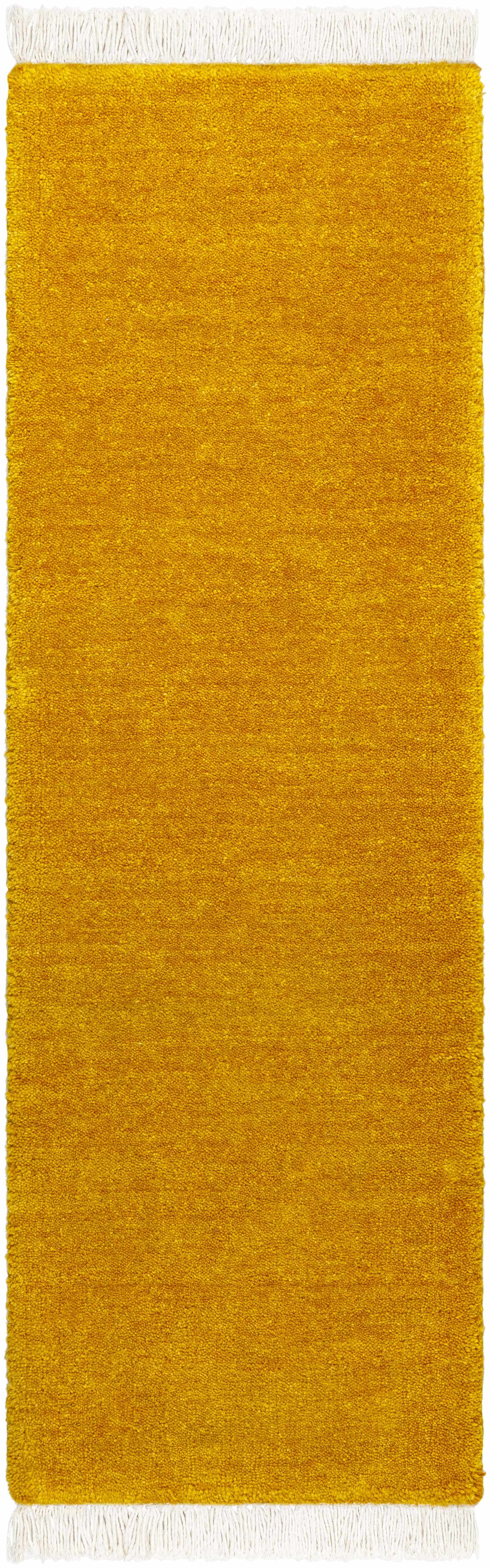Stunning Solid Hand-Loomed Wool Area Rug