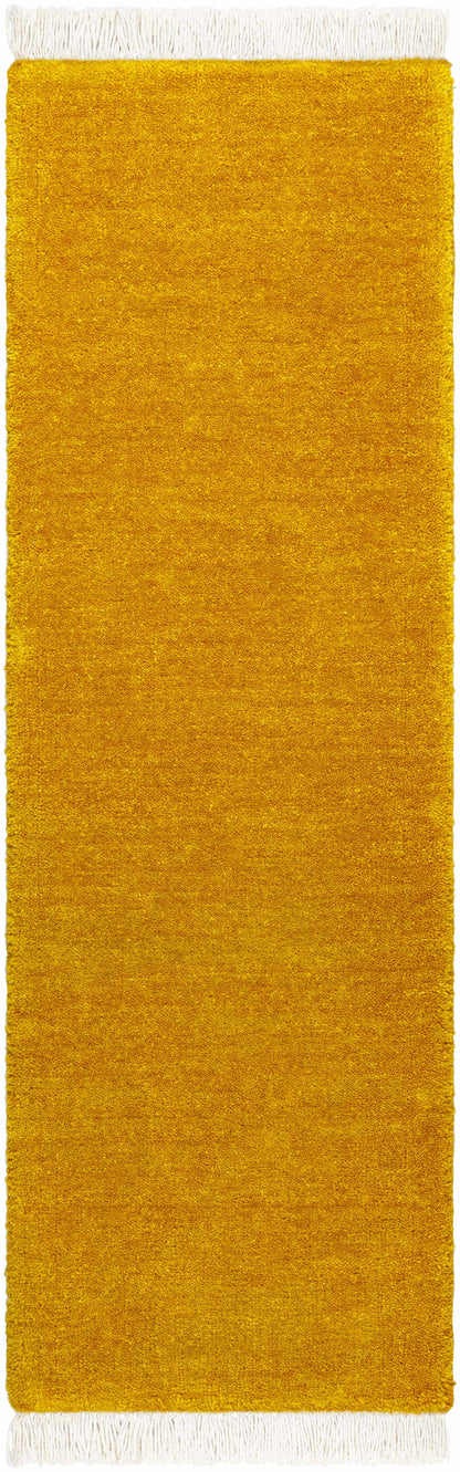 Stunning Solid Hand-Loomed Wool Area Rug