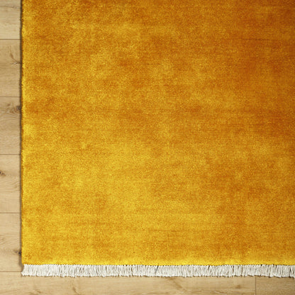 Stunning Solid Hand-Loomed Wool Area Rug