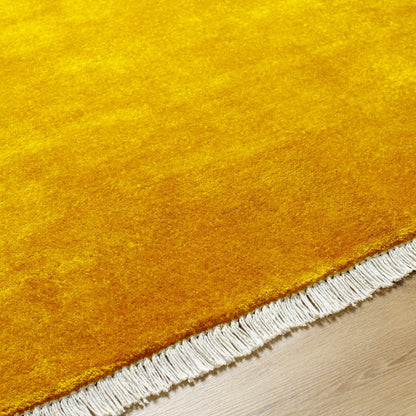 Stunning Solid Hand-Loomed Wool Area Rug