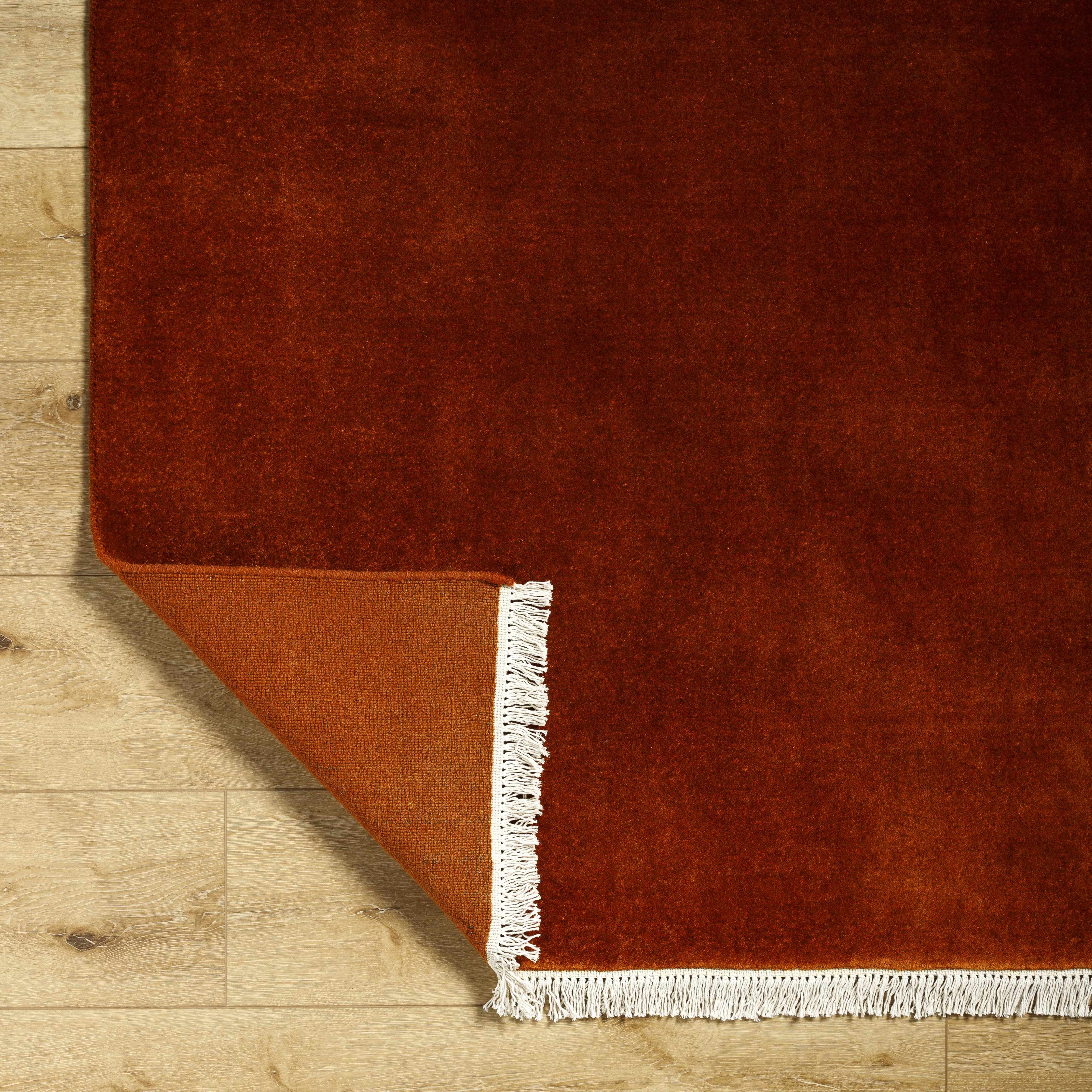 Solid Majestic Hand-Loomed Wool Area Rug