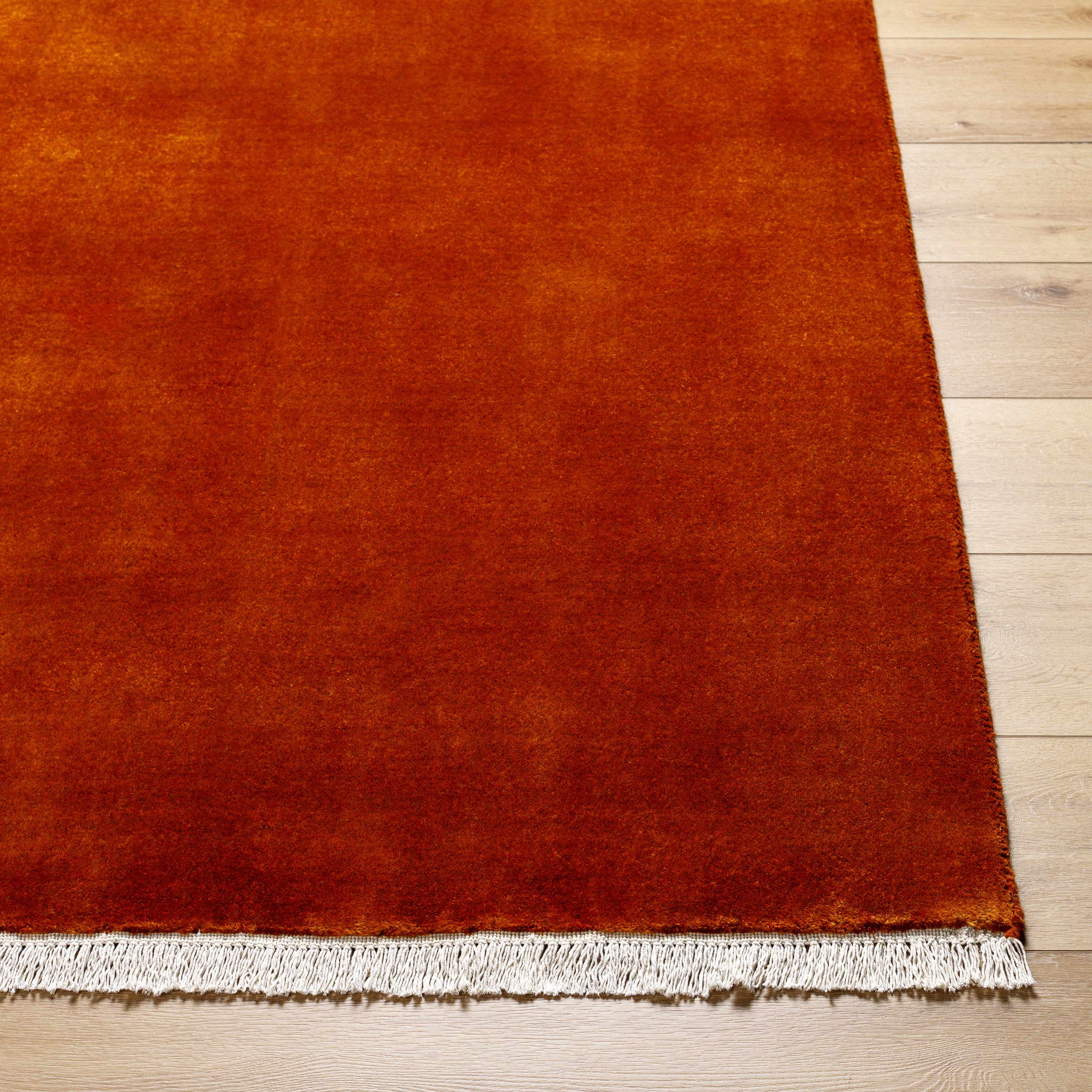 Solid Majestic Hand-Loomed Wool Area Rug