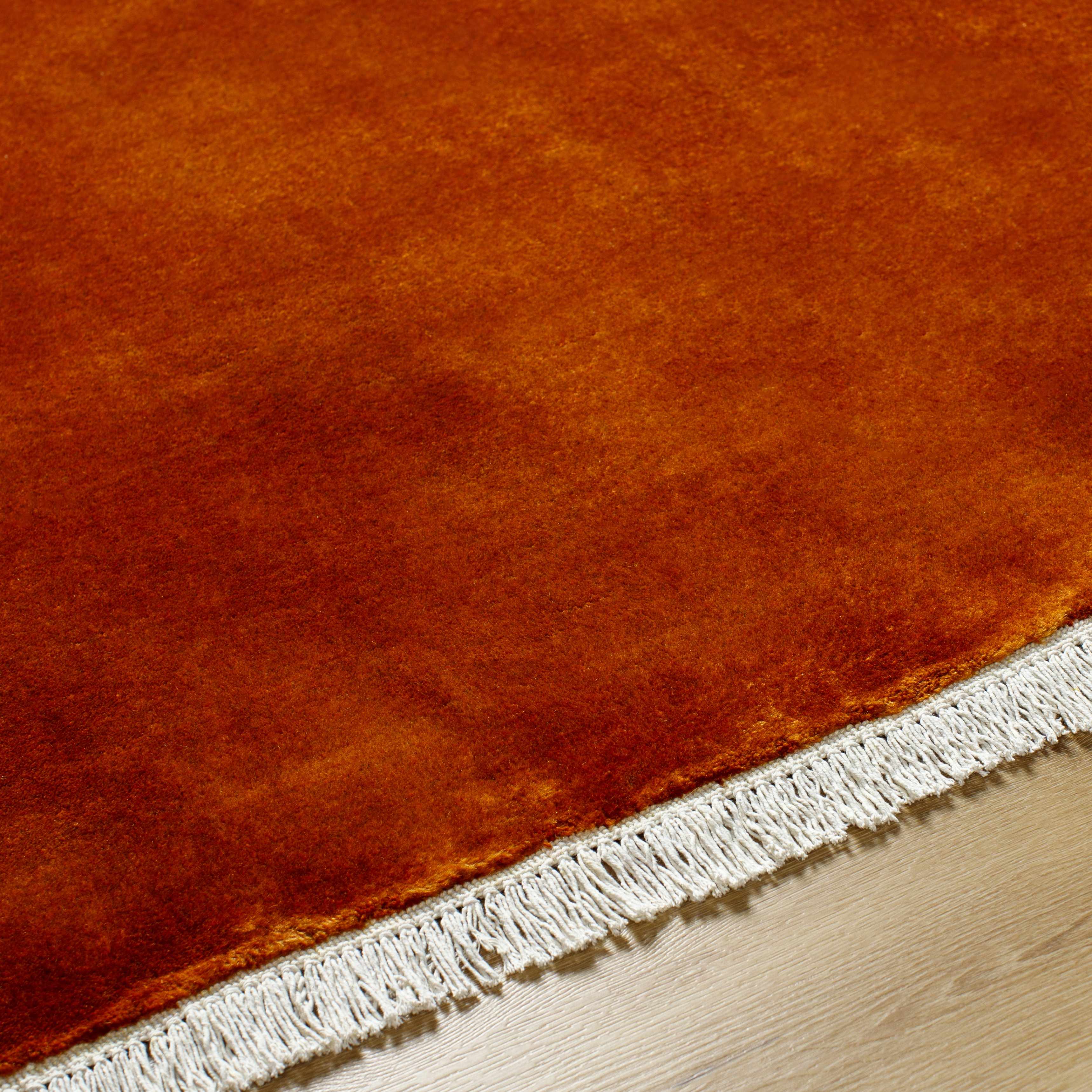 Solid Majestic Hand-Loomed Wool Area Rug