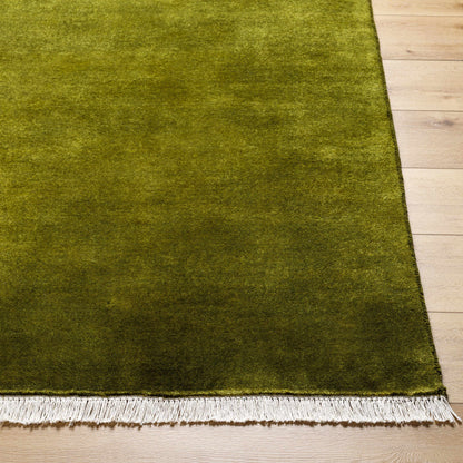 Tranquil Hand Loomed Solid Wool Area Rug