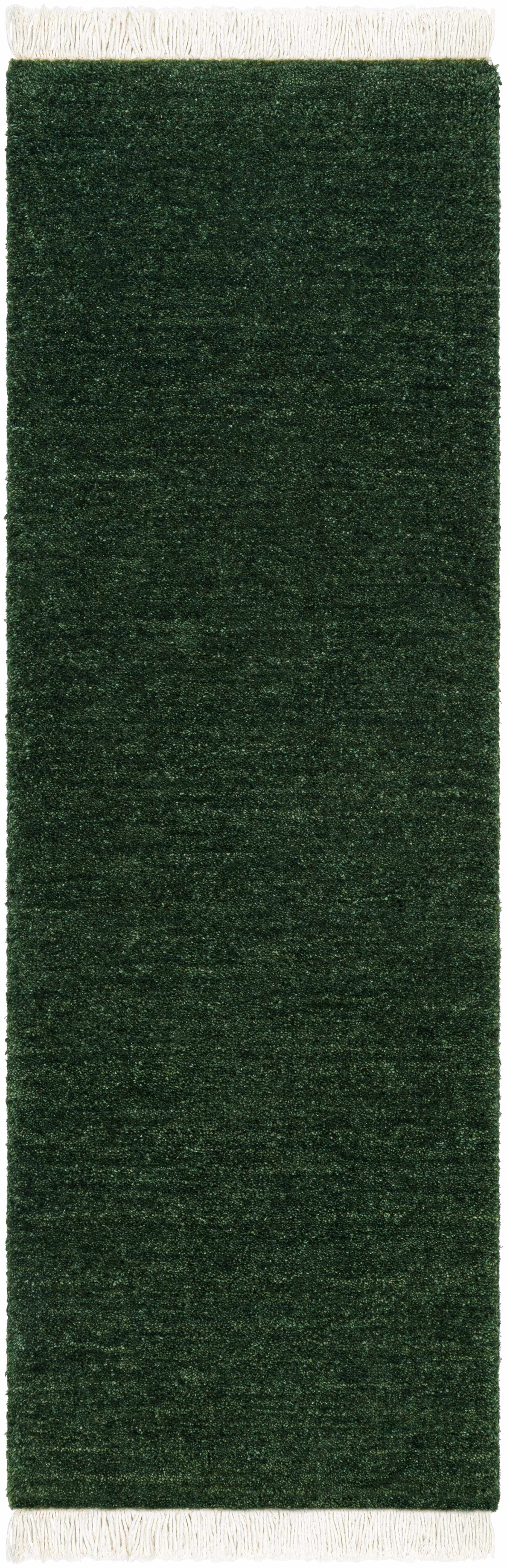 Glamorous Hand Loomed Solid Wool Area Rug