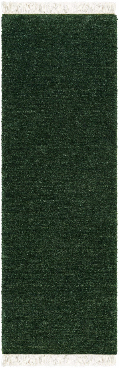 Glamorous Hand Loomed Solid Wool Area Rug