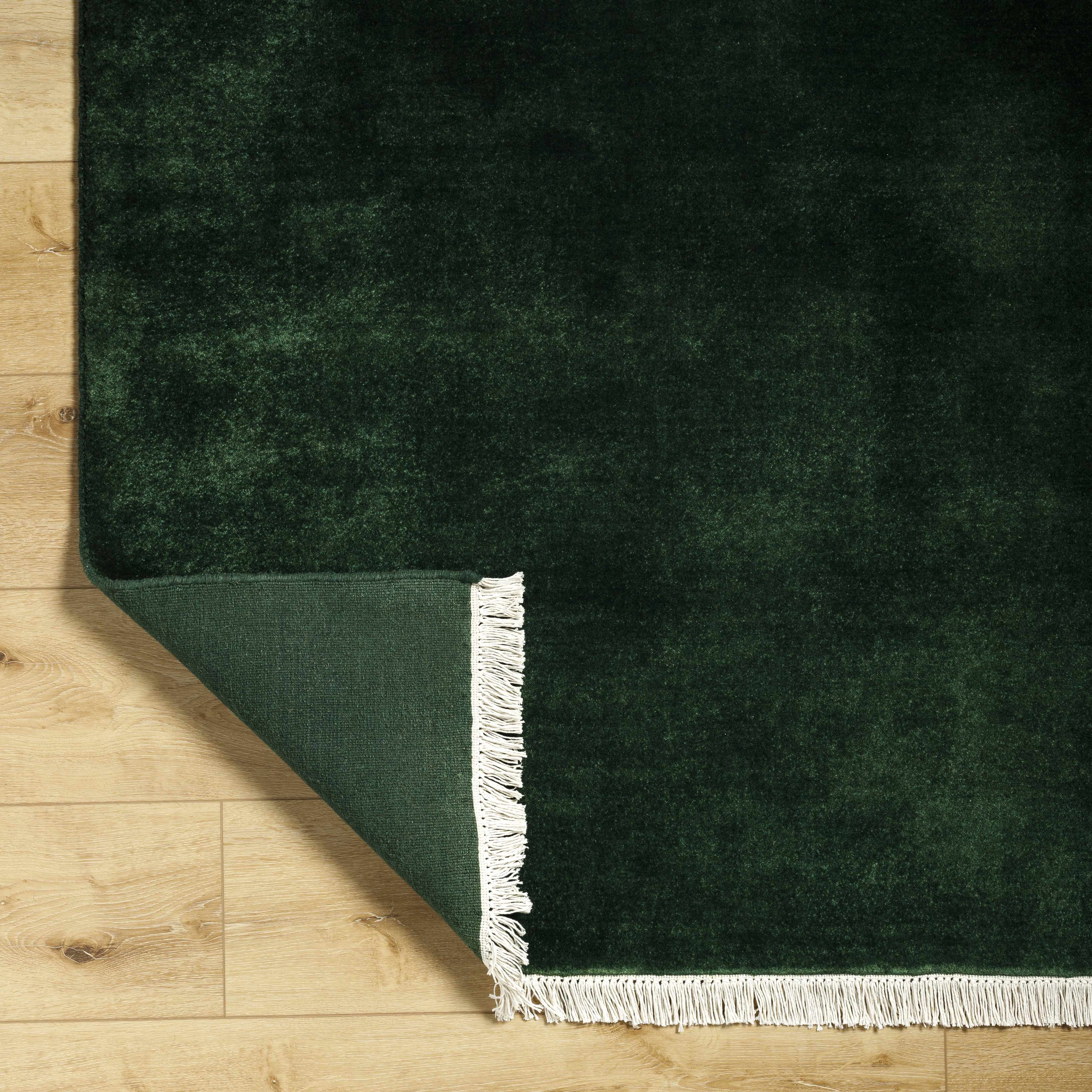 Glamorous Hand Loomed Solid Wool Area Rug
