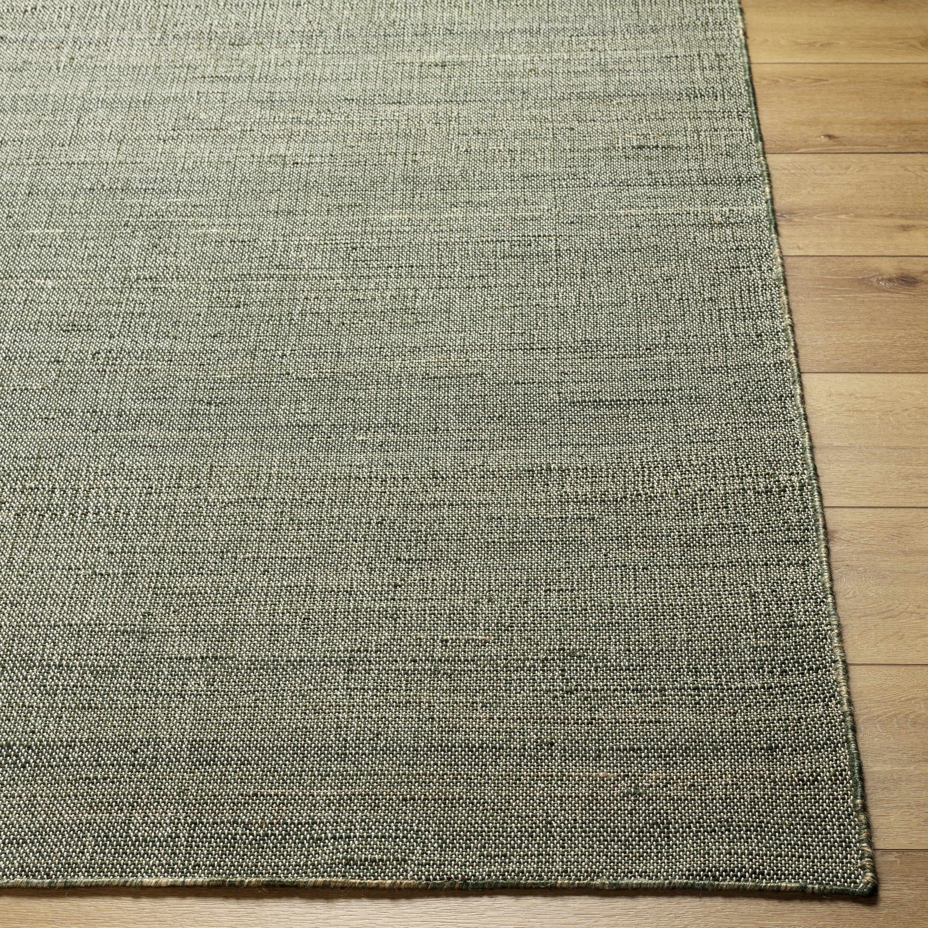 Premium Olive Jute Hand Woven Area Rug