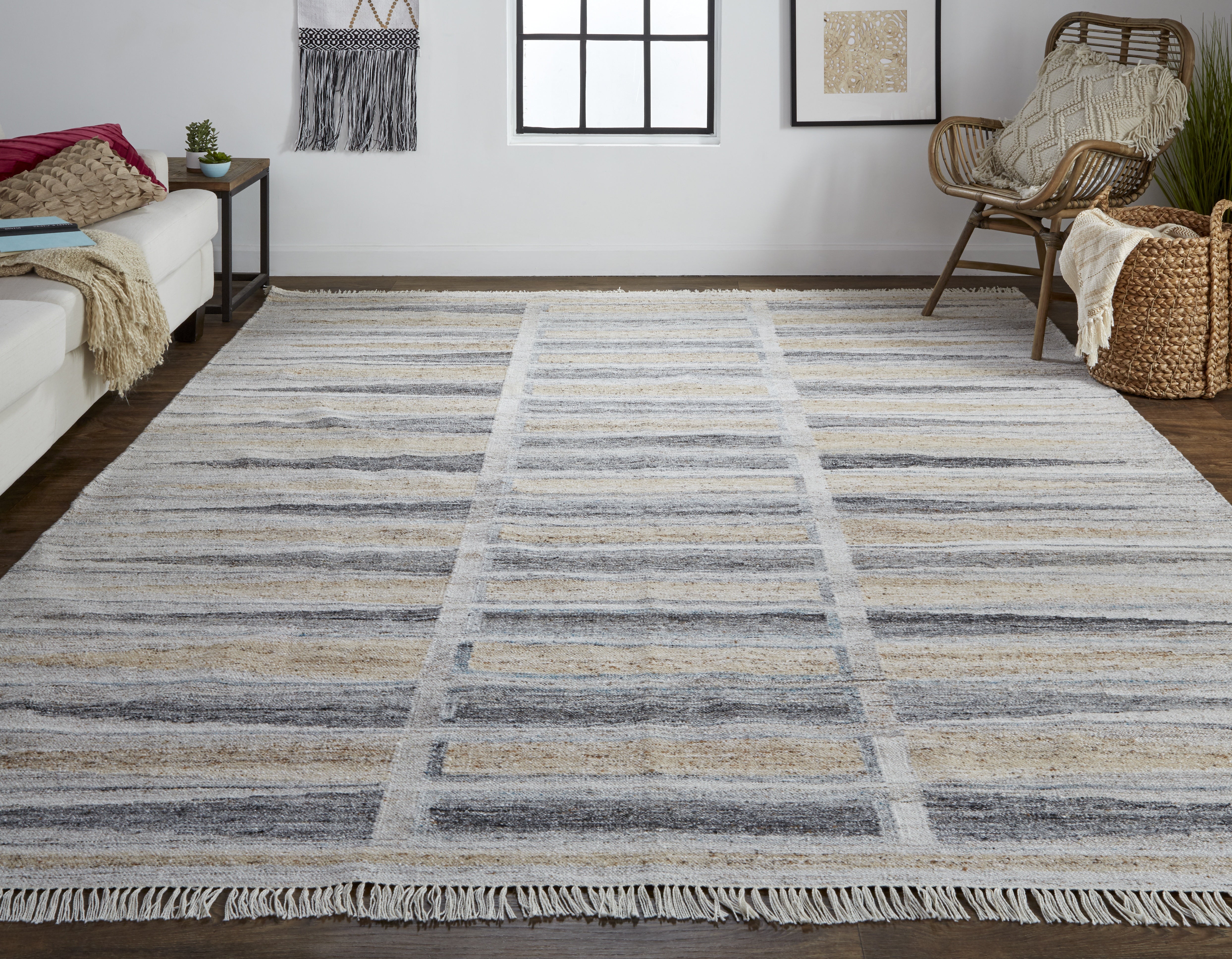 Beckett Transitional Moroccan - Tan/Gray/Taupe Area Rug