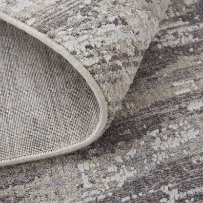 Lennon Transitional Abstract - Tan/Taupe/Gray Area Rug