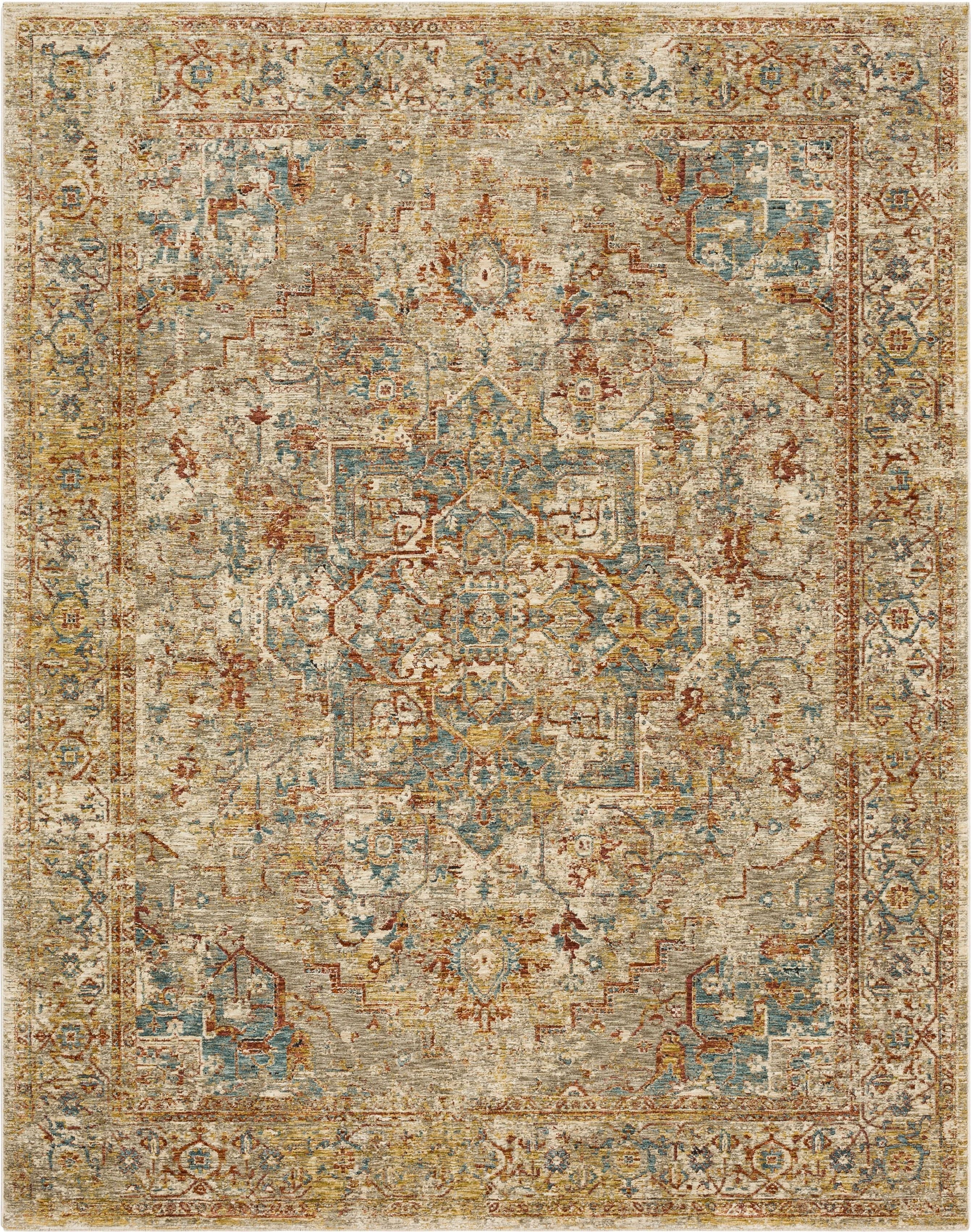Ezine Cream Area Rug