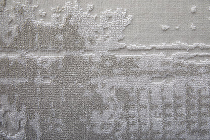 Prasad Modern Abstract - Ivory/Taupe/Silver Area Rug