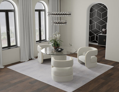 Prasad Modern Distressed - Ivory/Silver/Gray Area Rug