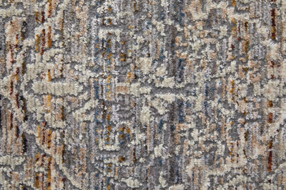 Caprio Transitional Damask - Gray/Ivory/Tan