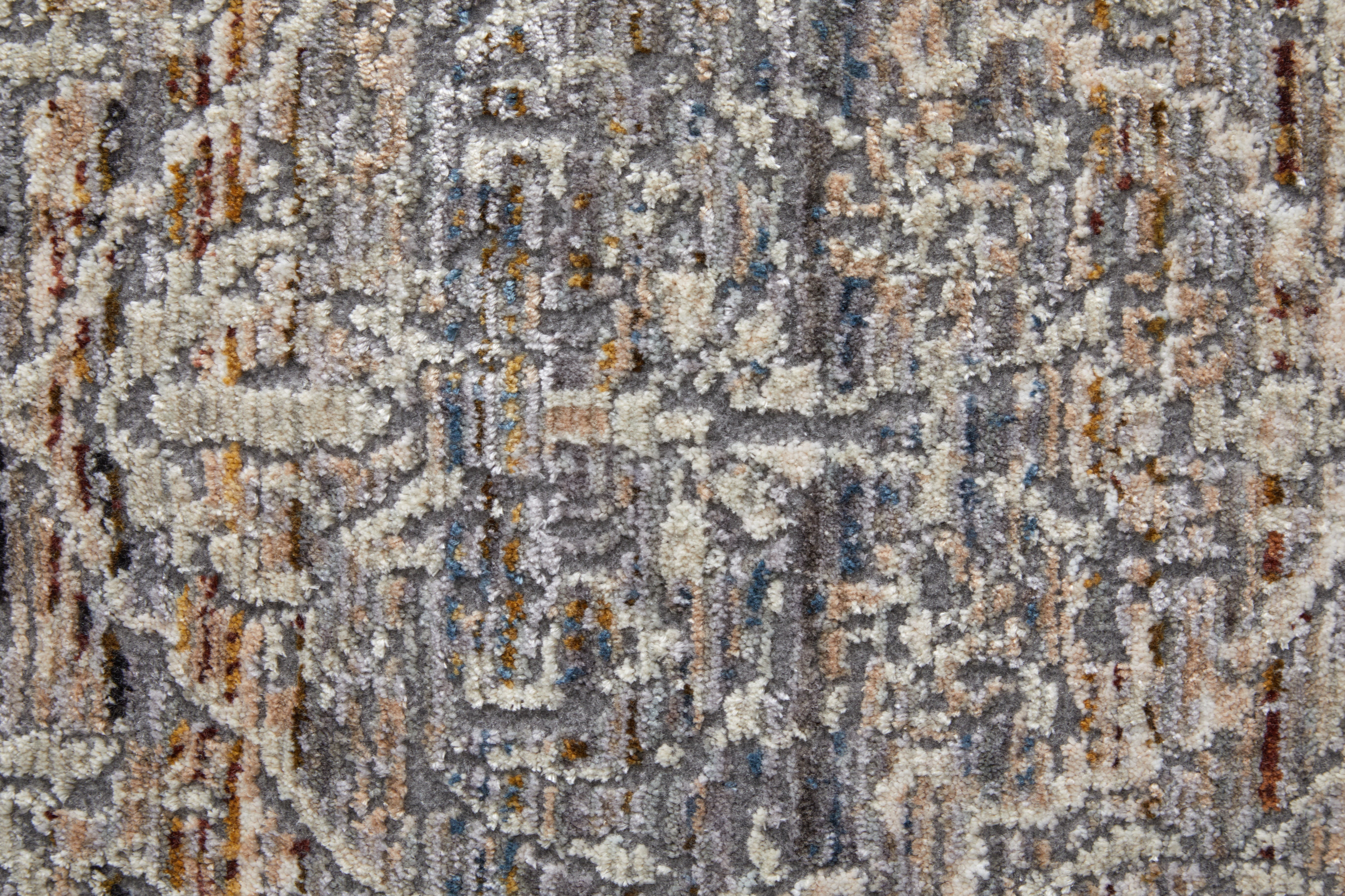 Caprio Transitional Damask - Gray/Ivory/Tan