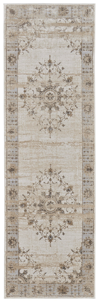 Celene Traditional Bordered - Tan/Brown/Gray Area Rug