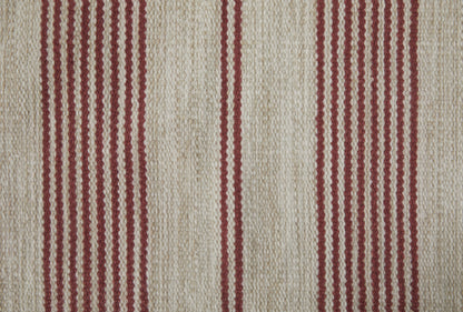 Duprine Transitional Stripes - Red/Ivory Area Rug