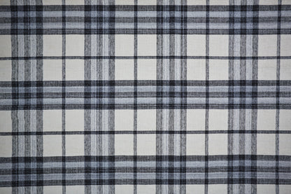 Crosby Transitional Plaid - Ivory/Blue/Black