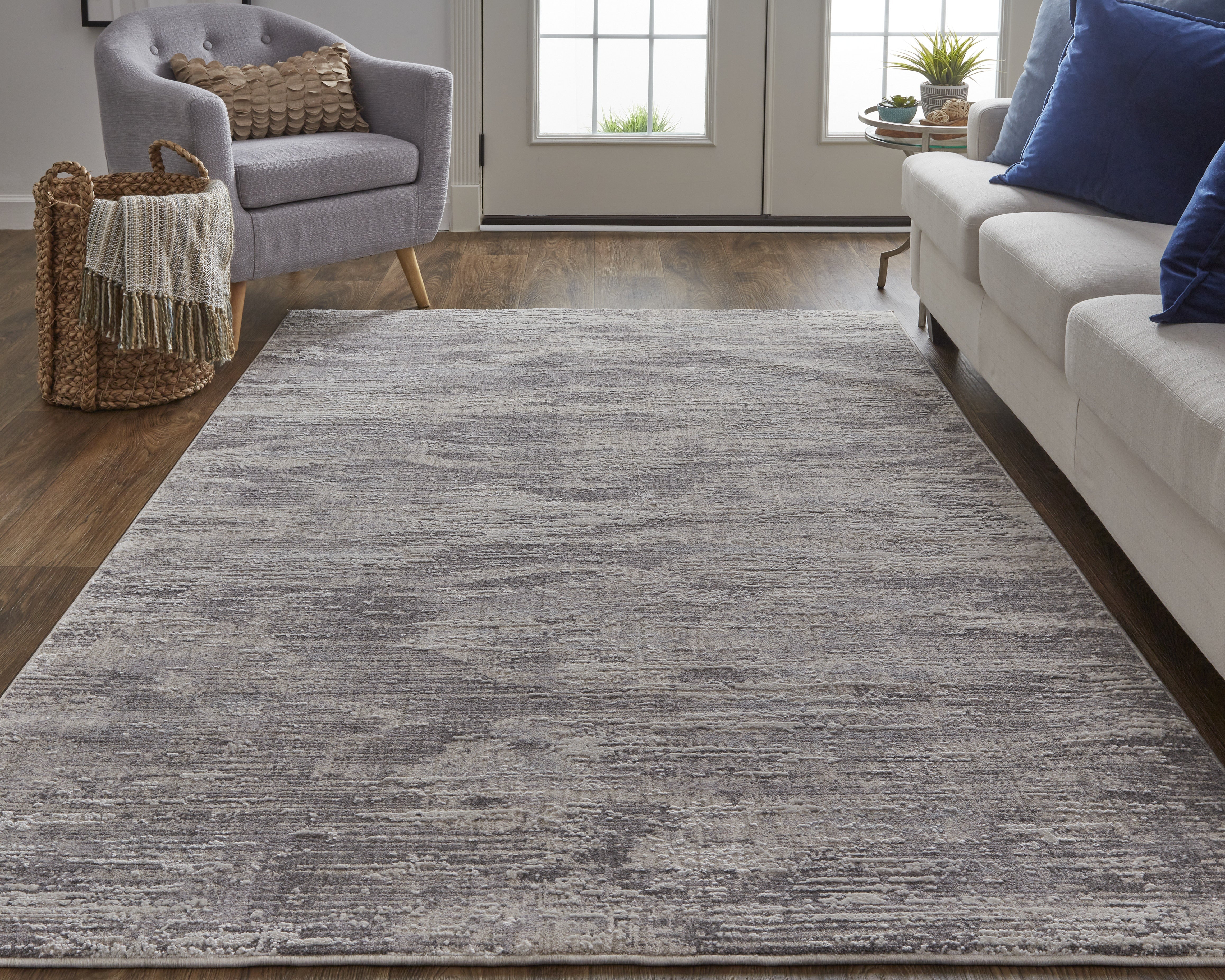 Lennon Transitional Abstract - Tan/Taupe/Gray Area Rug
