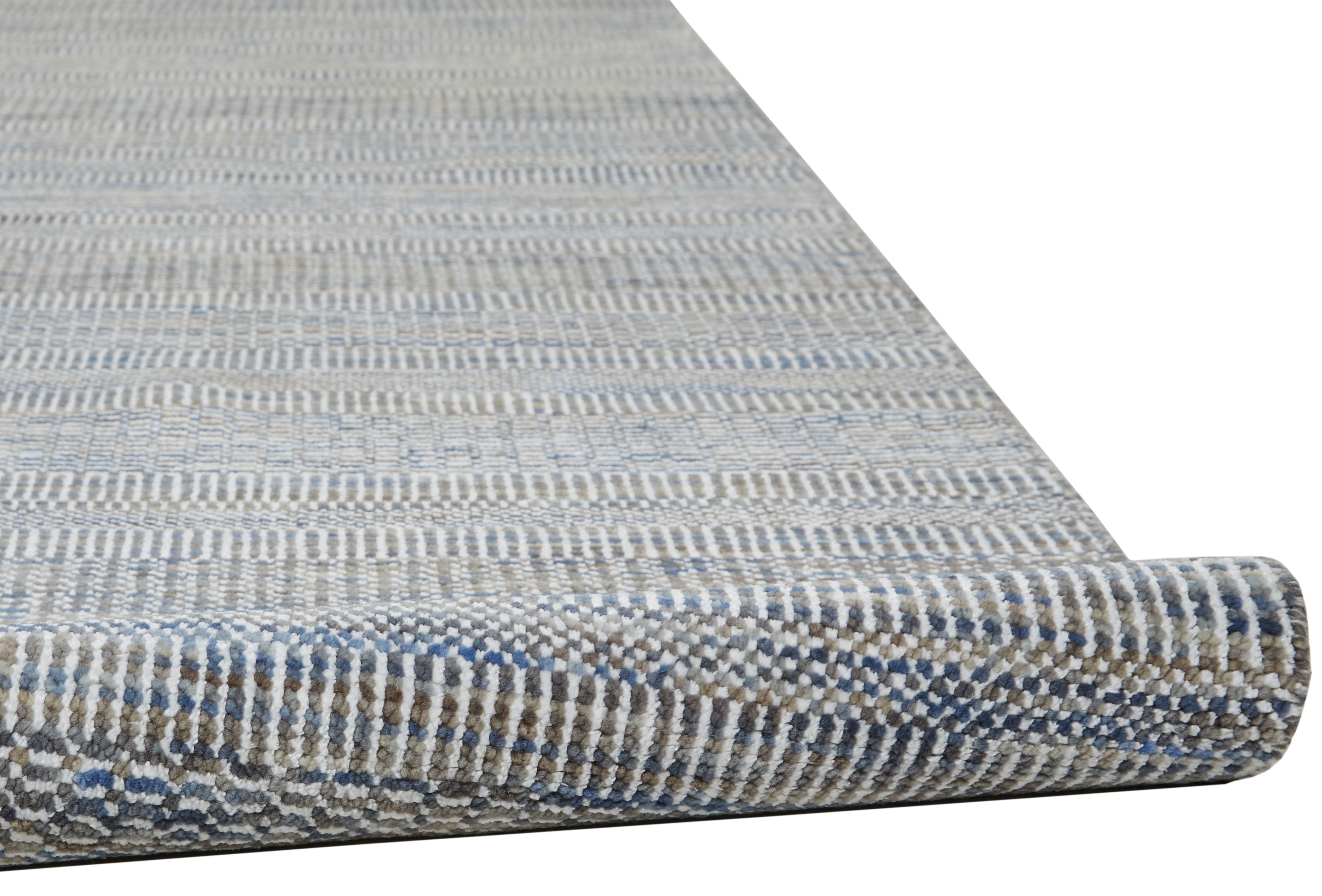Janson Transitional Stripes - Silver Area Rug