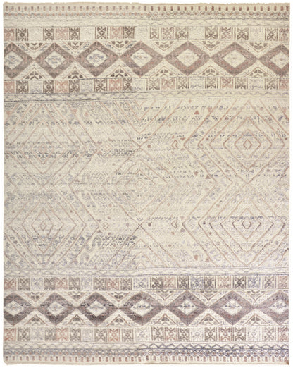 Payton Transitional Diamond - Gray/Ivory/Pink