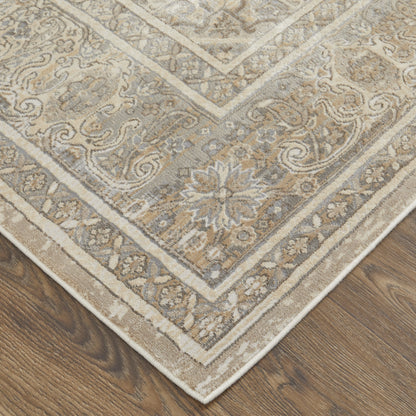 Celene Traditional Medallion - Tan/Brown/Ivory Area Rug