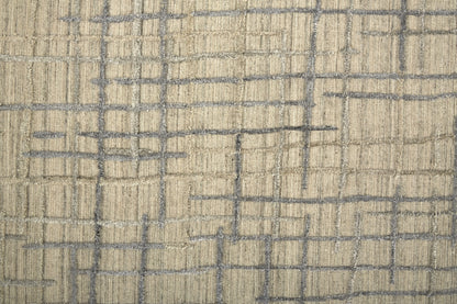 Kirkwood Transitional Abstract - Tan/Silver Area Rug