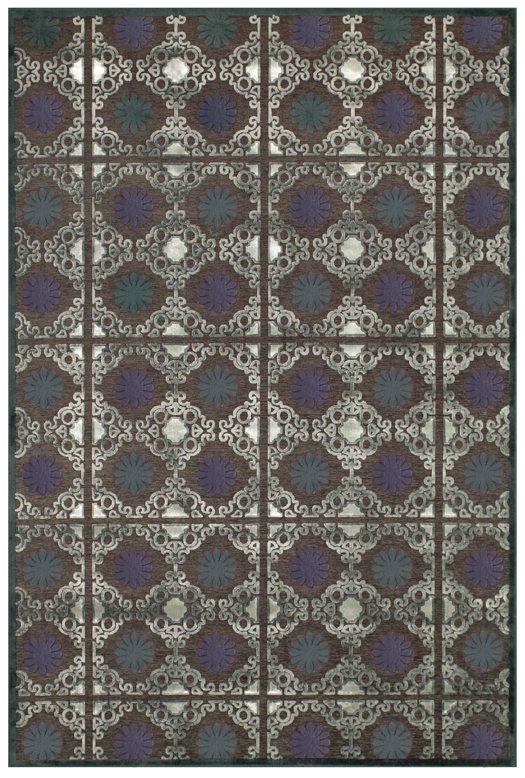 Saphir Callo Modern Diamond - Brown/Gray/Silver