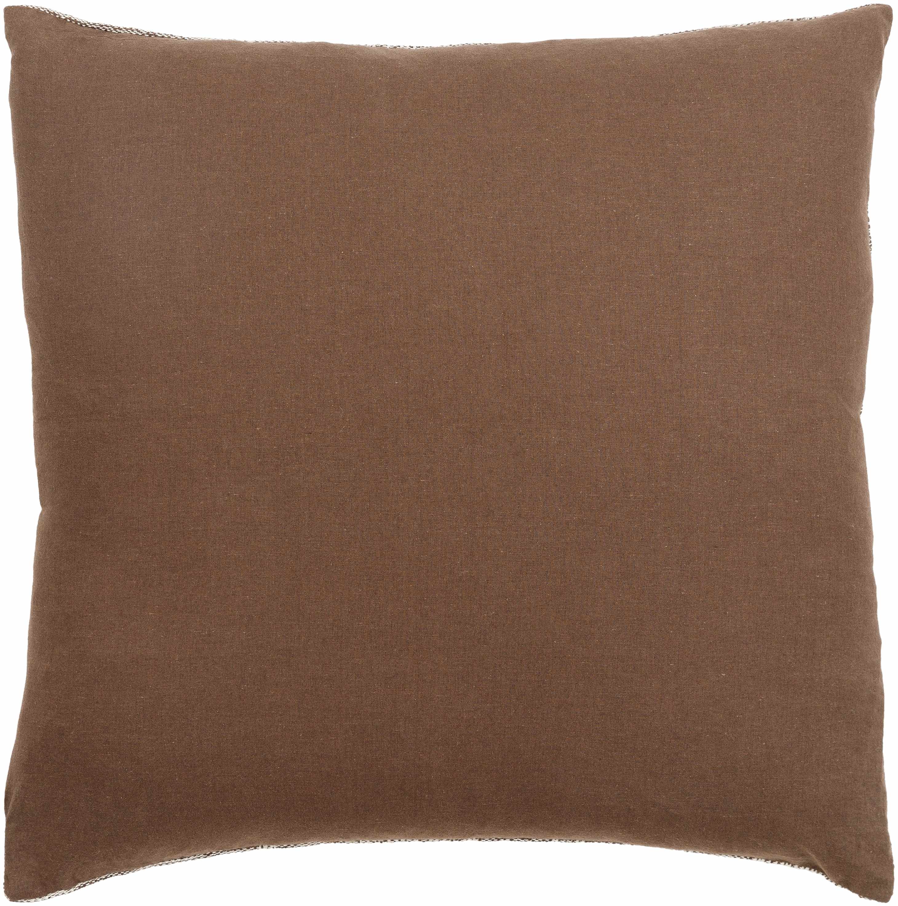 Zen Brown Striped Throw Pillow