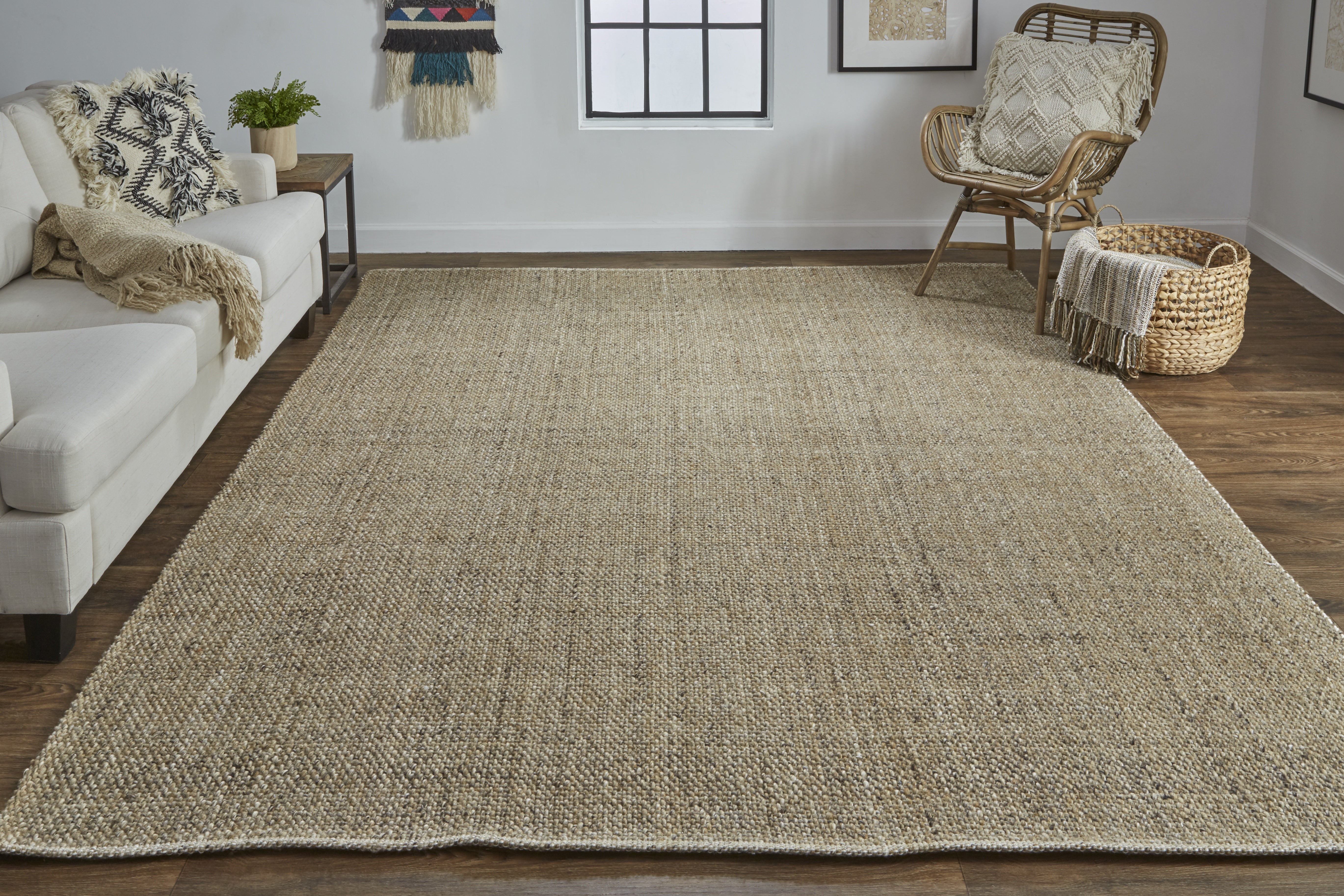 Naples Transitional Solid - Brown Area Rug