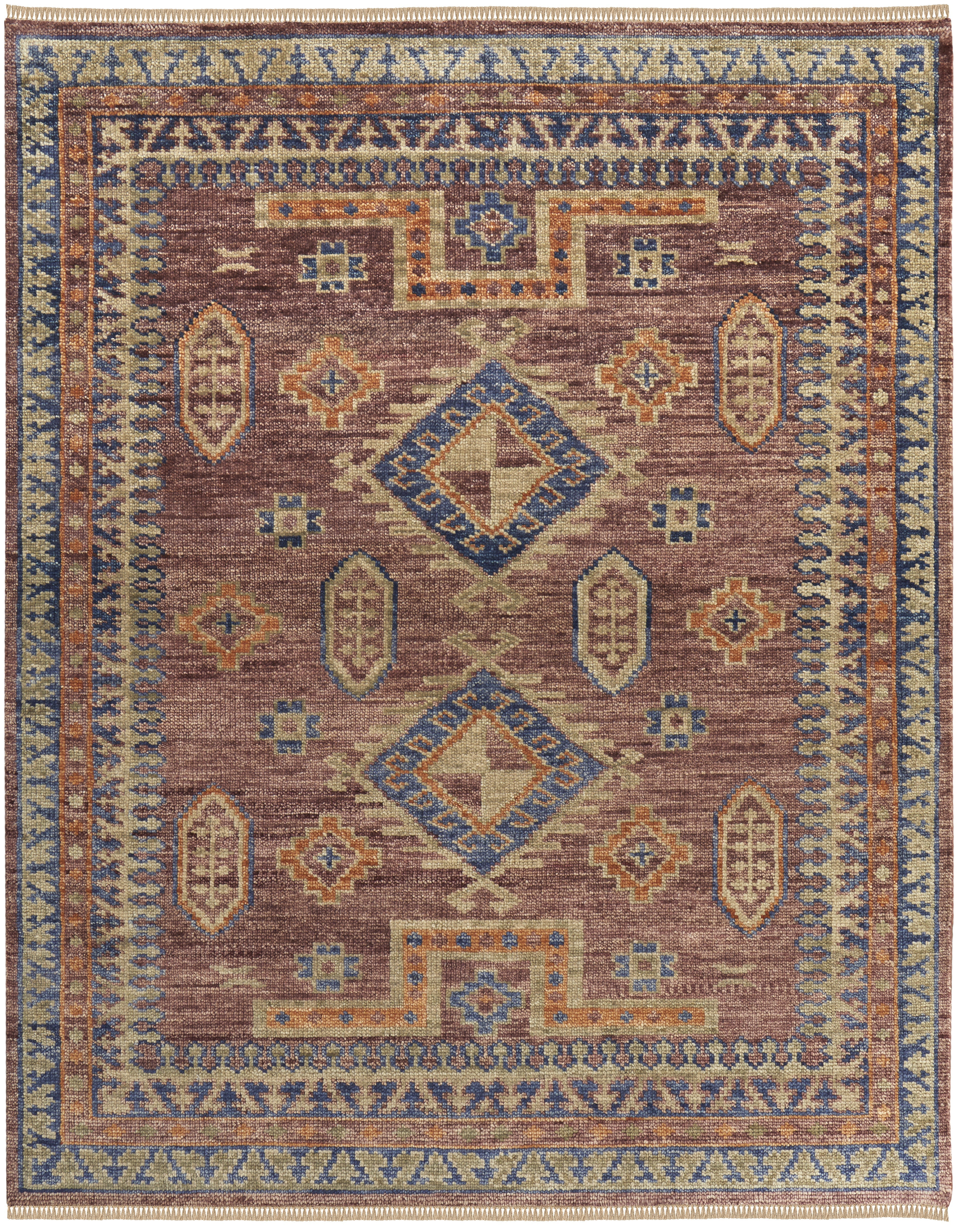 Fillmore Traditional Geometric - Red/Green/Blue Area Rug