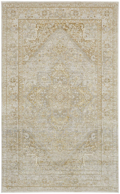 Aura Modern Oriental - Ivory/Gold Area Rug