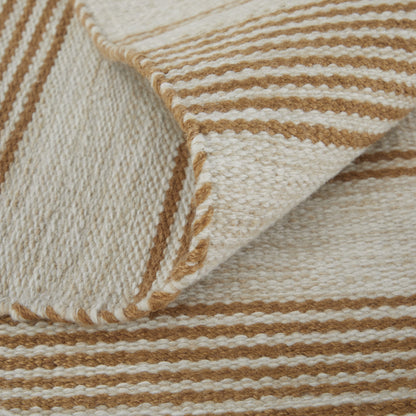 Duprine Transitional Stripes - Ivory/Taupe/Brown Area Rug