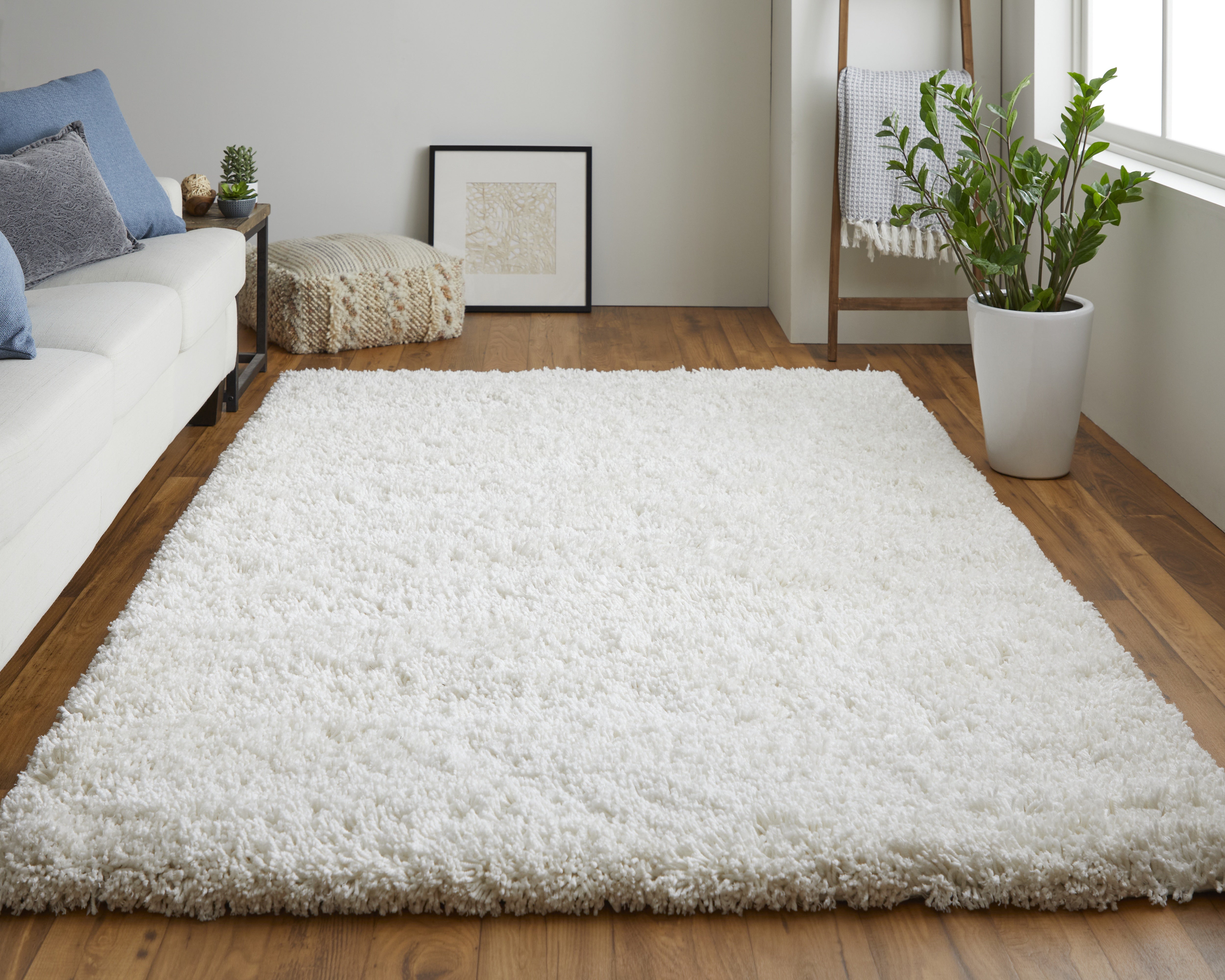 Stoneleigh Modern Solid - Ivory/White Area Rug