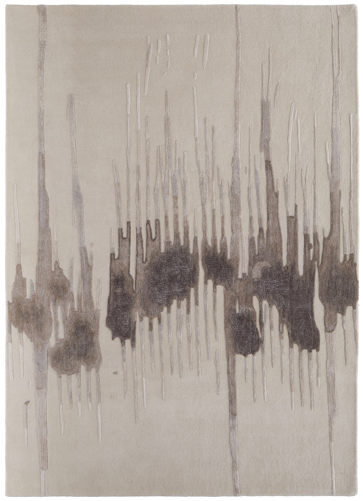 Anya Transitional Abstract - Ivory/Brown/Taupe Area Rug