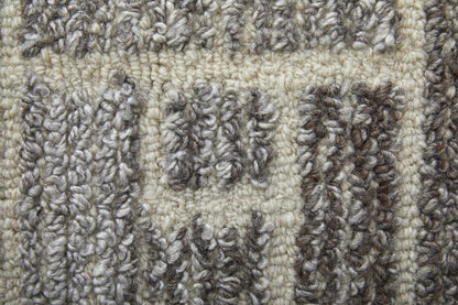 Asher Transitional Geometric - Taupe/Gray/Tan